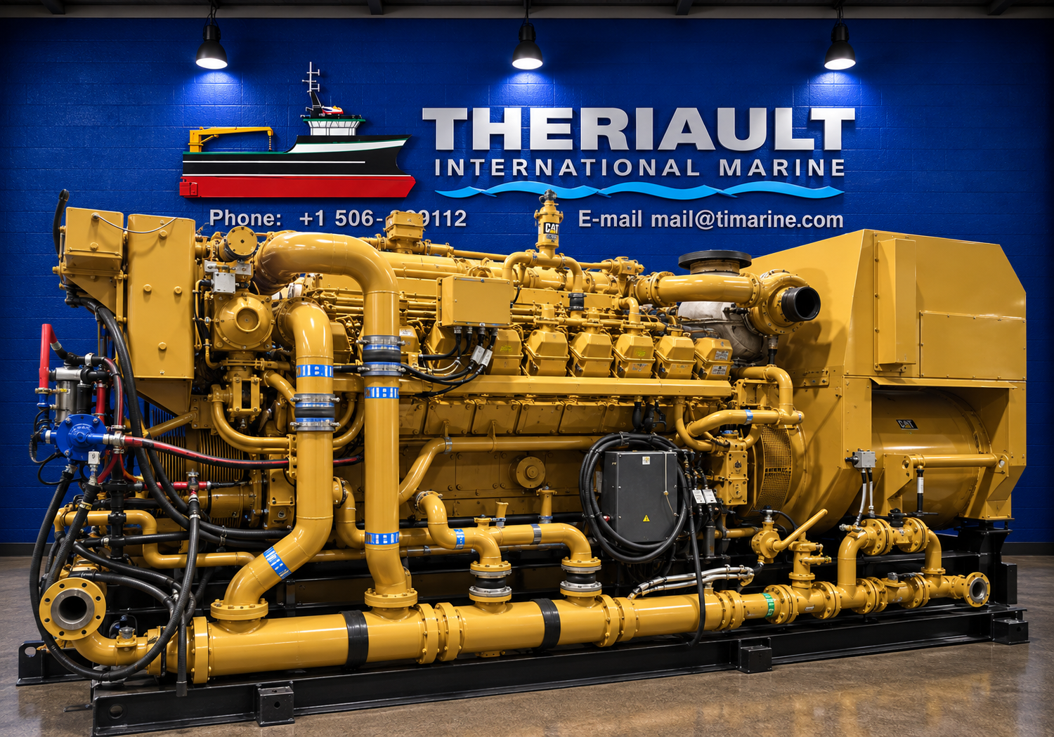 CATERPILLAR 3516B MARINE GENERATOR SETS – 1,901 kW – LOW HOURS – Item # TIMAR839687