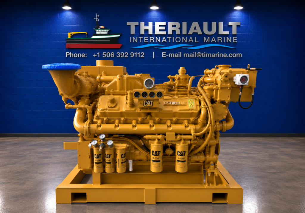 CATERPILLAR 3412C MARINE ENGINE – 720 HP @ 1,800 RPM – RECON- Item #TIMBH839426