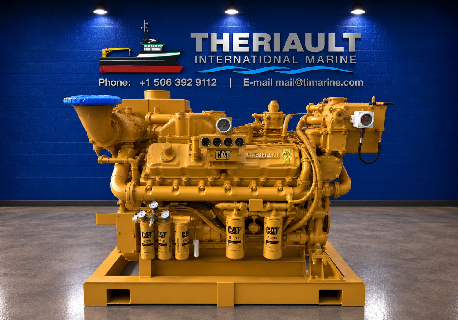 CATERPILLAR 3412C MARINE ENGINE – 720 HP @ 1,800 RPM – RECON- Item #TIMBH839426