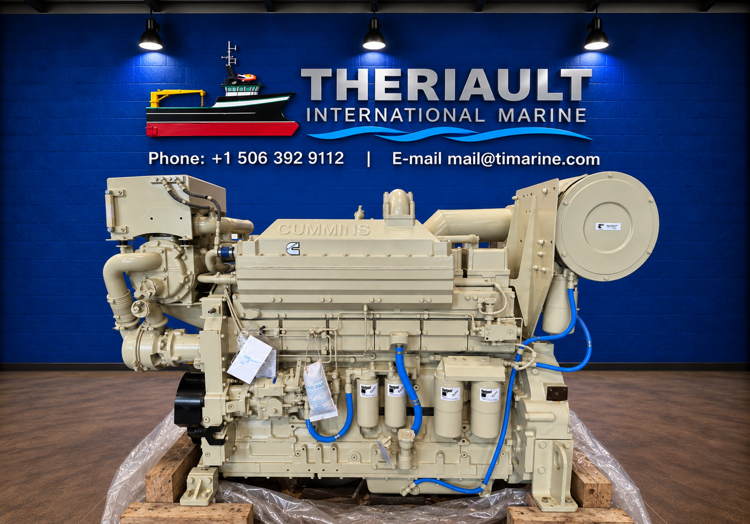 CUMMINS KTA19-M3 – 640 HP @ 1,800 RPM – NEW SURPLUS – ABS CERTIFIED Item # TIMCP839118