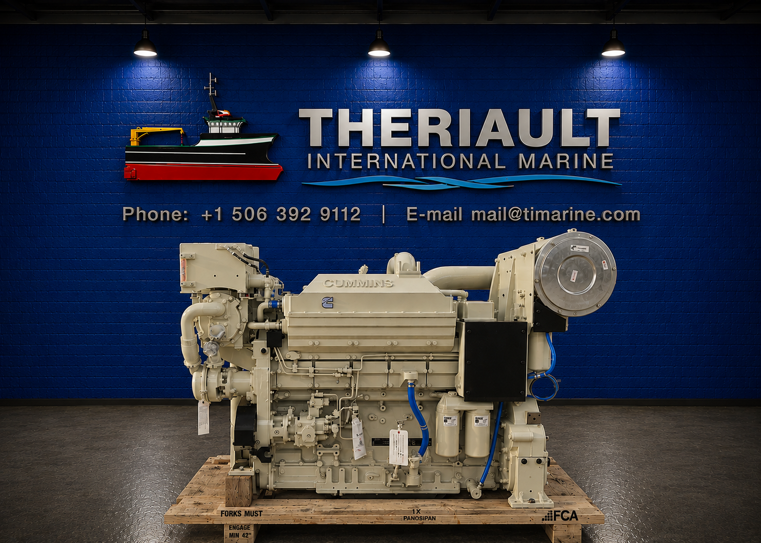 CUMMINS KTA19-M3 MARINE ENGINES – 640 HP @ 1800 RPM – NEW SURPLUS – Item # TIMCP839067