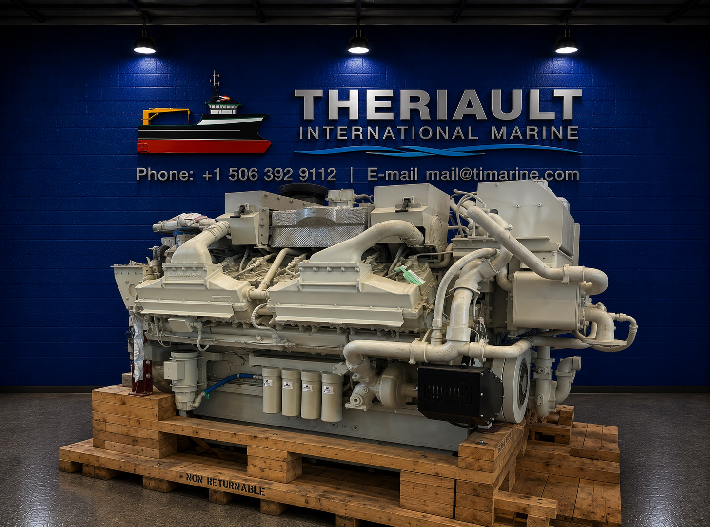 CUMMINS QSK60-DM MARINE ENGINES – 1,900 KW @ 1800 RPM– NEW SURPLUS – Item # TIMCP839352